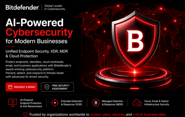 Bitdefender AI-Powered Cybersecurity for Modern Businesses - Endpoint Security, XDR, MDR and Cloud Protection